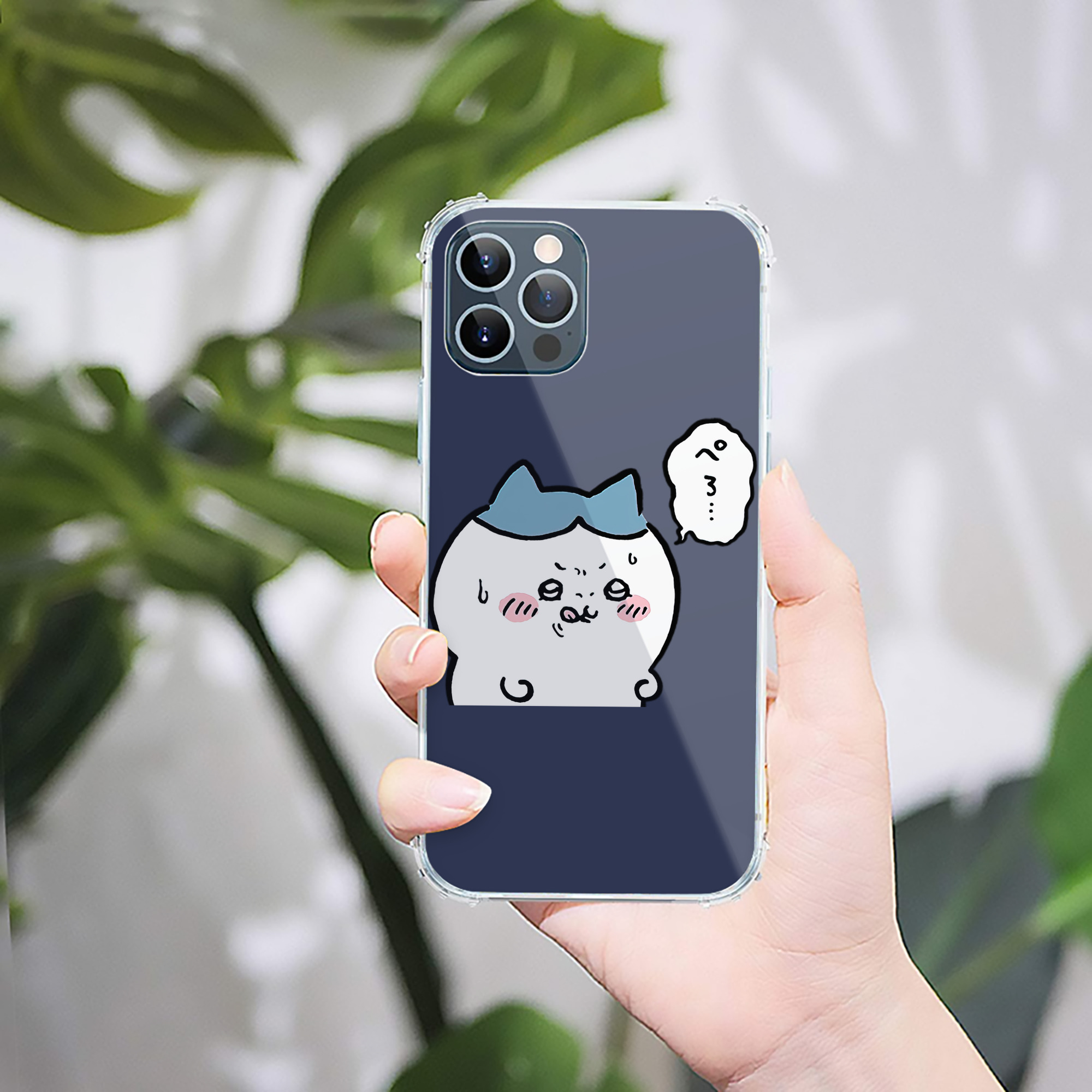 （画像用） ちいかわ ハチワレ Chii-kawa hachiware 【iPhone 12シリーズ対応】透明スマホケース（クリアソフトケース）